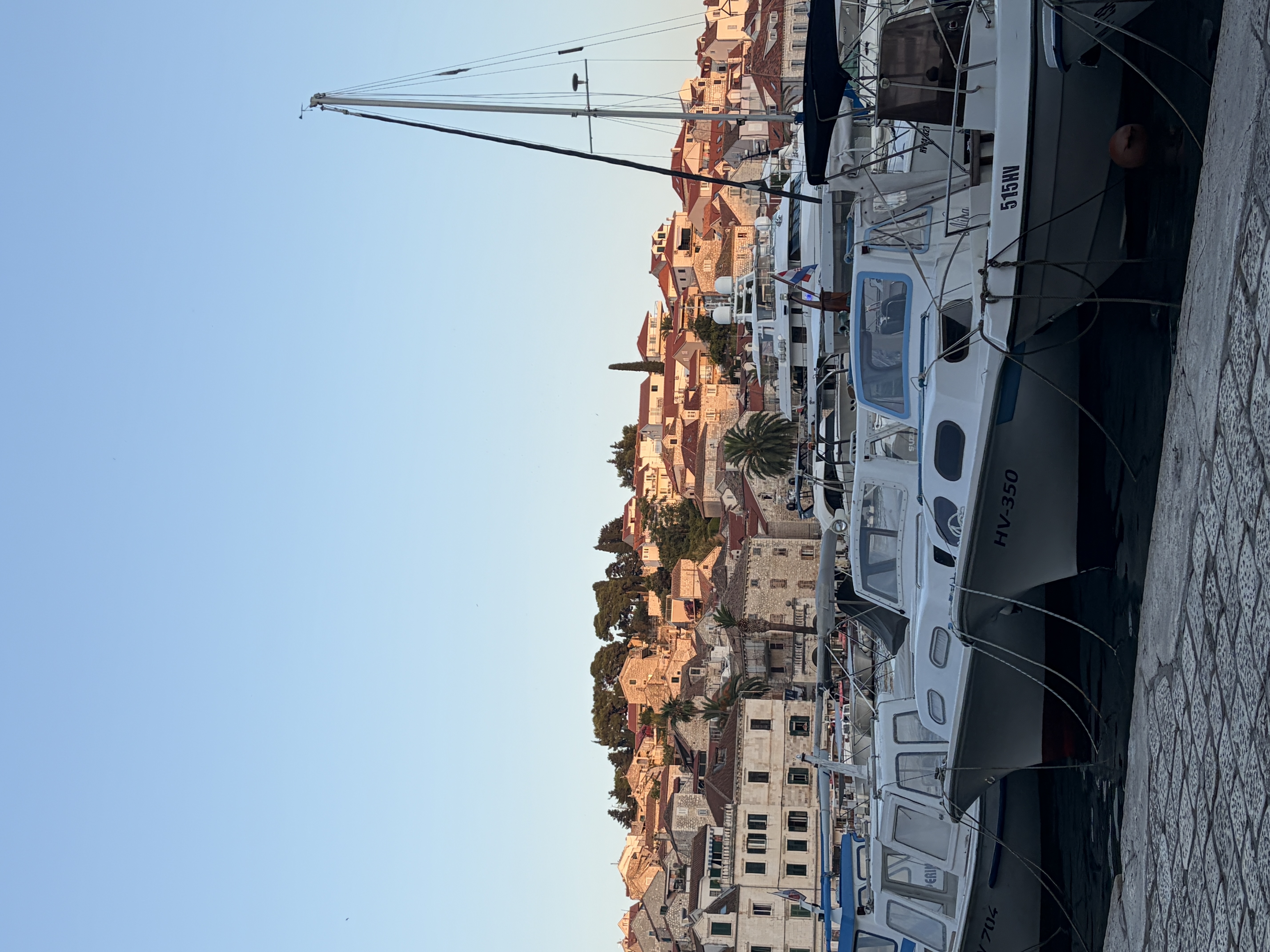 Evening on the island of Hvar